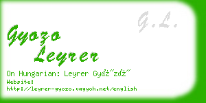 gyozo leyrer business card